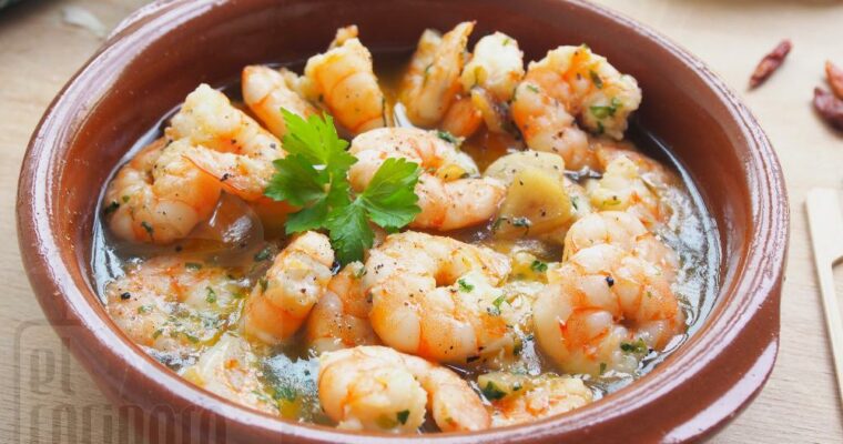receta de Gambas al ajillo
