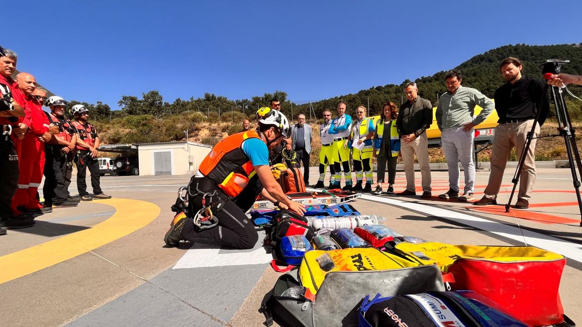 Servicio del Grupo Especial de Rescate en Altura con personal sanitario disponible los 365 días del año en la Comunidad de Madrid