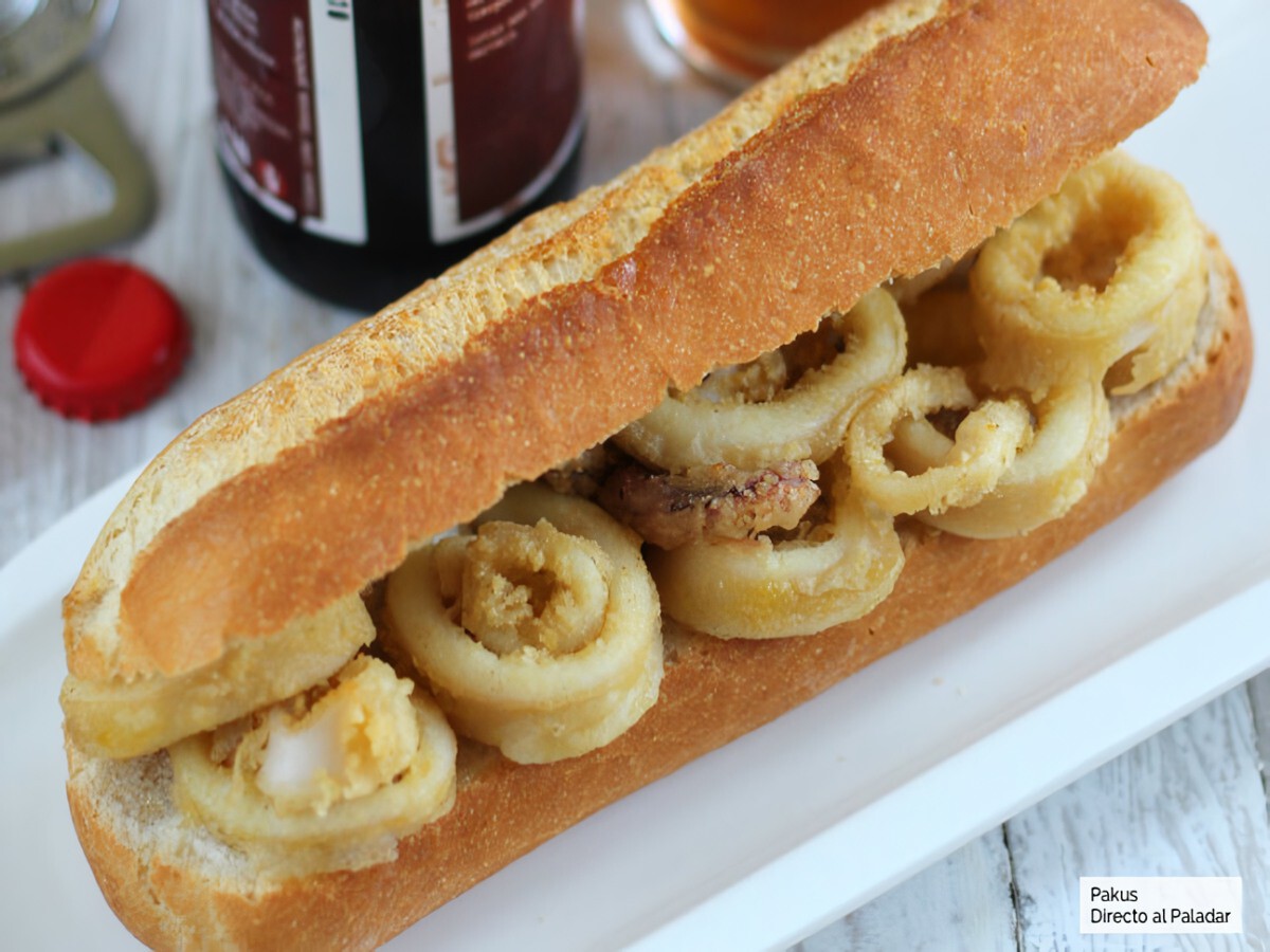 receta de Bocadillo de calamares