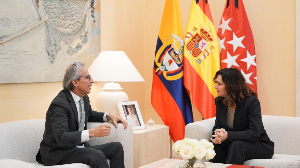 Madrid y Colombia unen fuerzas: Ayuso promueve la región como destino turístico e inversor ante el embajador de Colombia en España