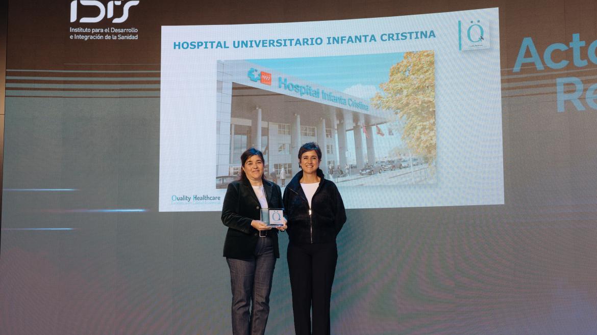 El Hospital público Infanta Cristina recibe el prestigioso reconocimiento ‘QH’ por su excelencia en la calidad asistencial