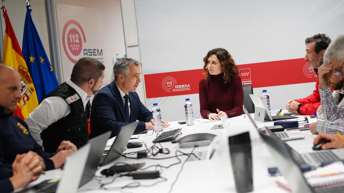 Consecuencias de las borrascas: Ayuso ofrece ayuda a los alcaldes de Madrid